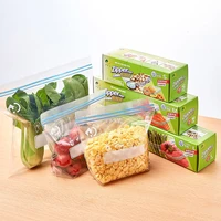 thickened reusable plastic food bag refrigerator seal ziplock storage bag freshness protection package plastic bags transparent