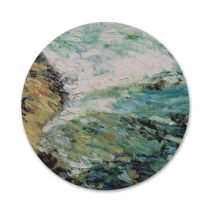 

Claude Monet painting Badge Brooch Pin Accessories For Clothes Backpack Decoration gift 58mm