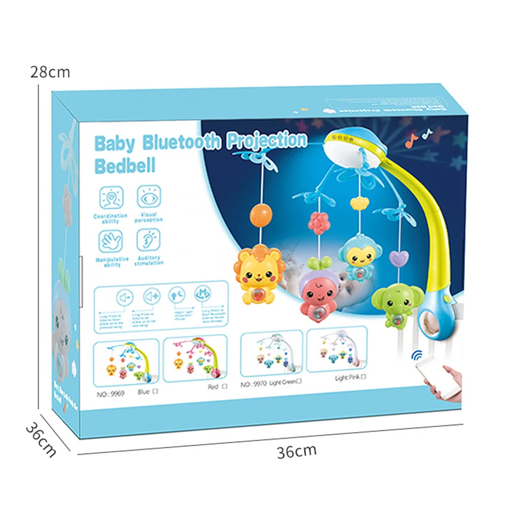Новая детская кровать колокольчик Bluetooth управление проекция музыка кольцо 3 в 1
