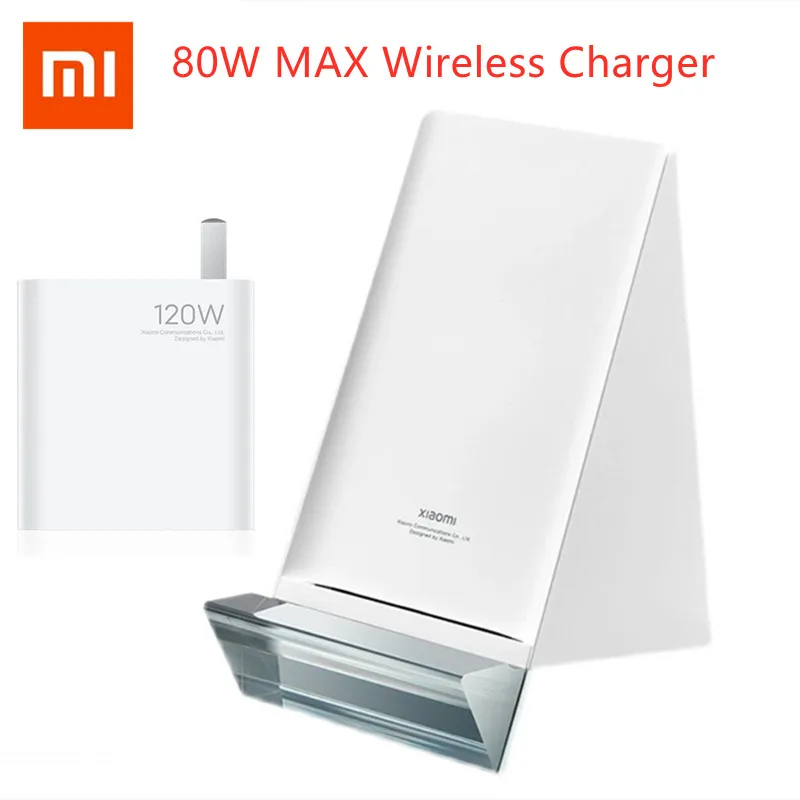 

Xiaomi Wireless Charger 80W MAX Stand Set Smart Vertical Charging Base With 120W Charger Cable Fast Charge For Xiaomi 11 Pro