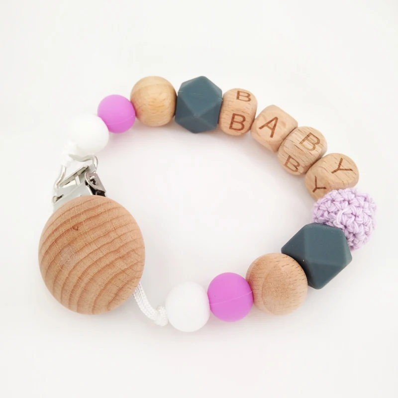 Силиконовая цепочка для соски безопасное Прорезывание Зубов прорезывателя