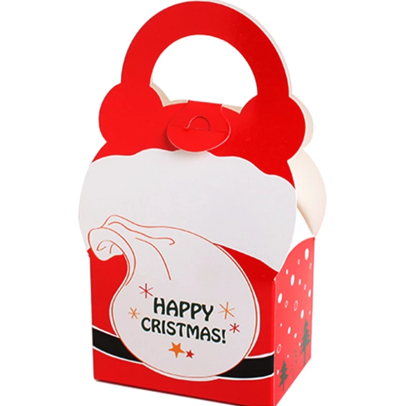 10 шт./компл. Рождественский подарок Бумага коробка Санта Клаус Конфета в виде