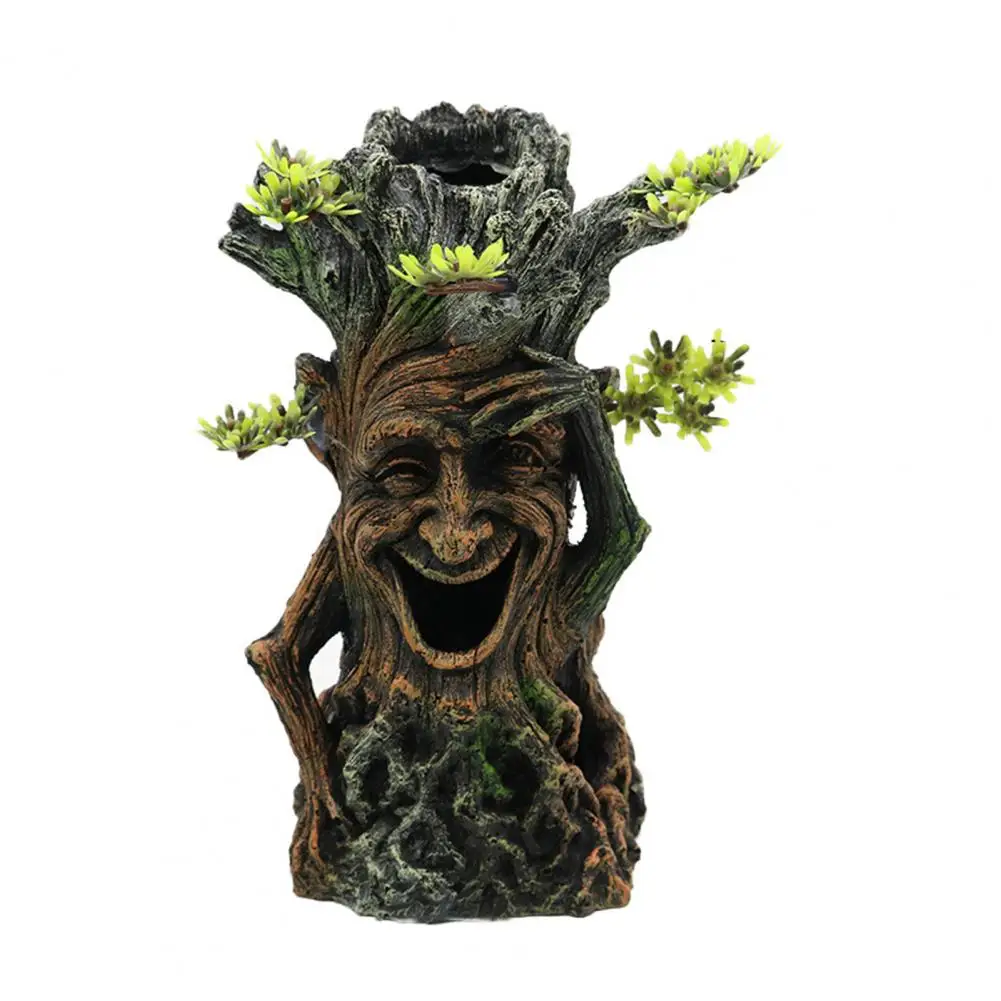 

Замечательное украшение для аквариума без запаха, прикрытие для ловли рыб и креветок, Искусственный аквариум, деревянный навес для рыб и кр...