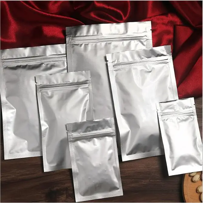 50 шт Ziplock крафт-бумажный пакет с окном маленький оконный мешочек для упаковки |
