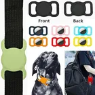 Силиконовый защитный чехол для домашних животных Airtag GPS Finder, ошейник для собак и кошек, петля розового и красного цвета для устройства локатора Apple, устройства для защиты от потери