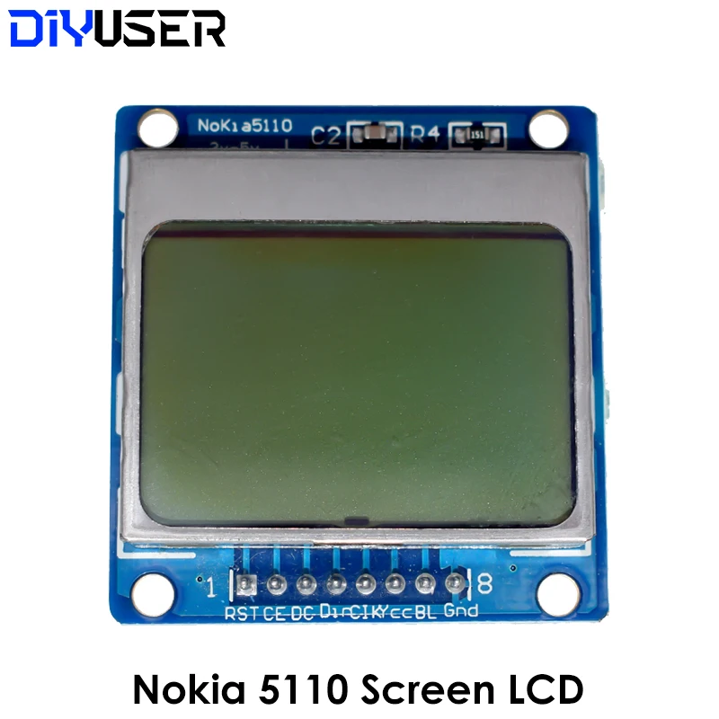 Умная электроника ЖК-модуль монитор голубая подсветка адаптер PCB 84*48 84x84 LCD 5110 Nokia