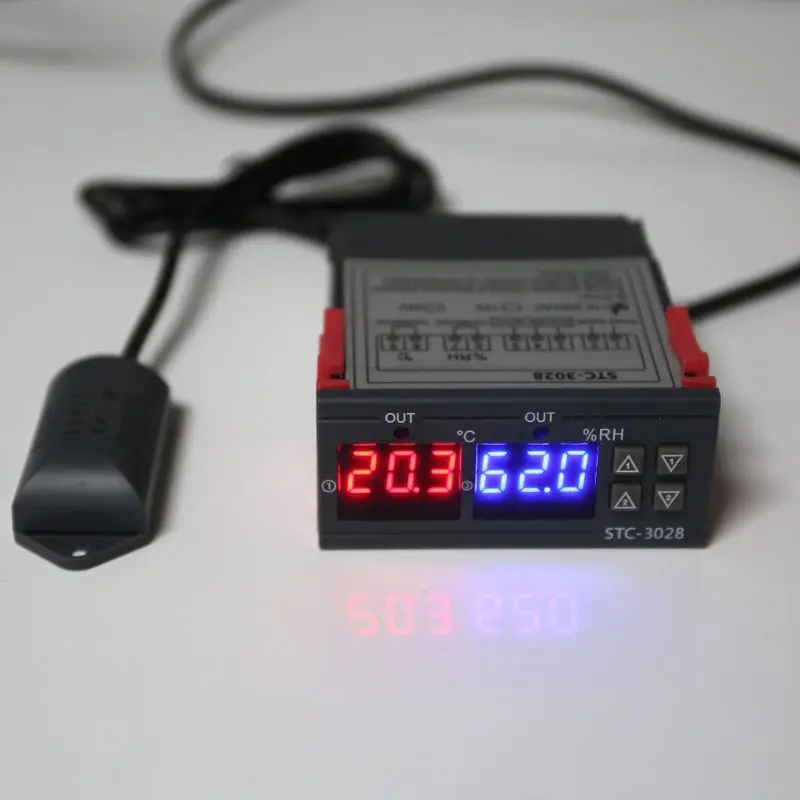 OOTDTY цифровой термостат гумидистат регулятор влажности и температуры AC 110V 220V 10A