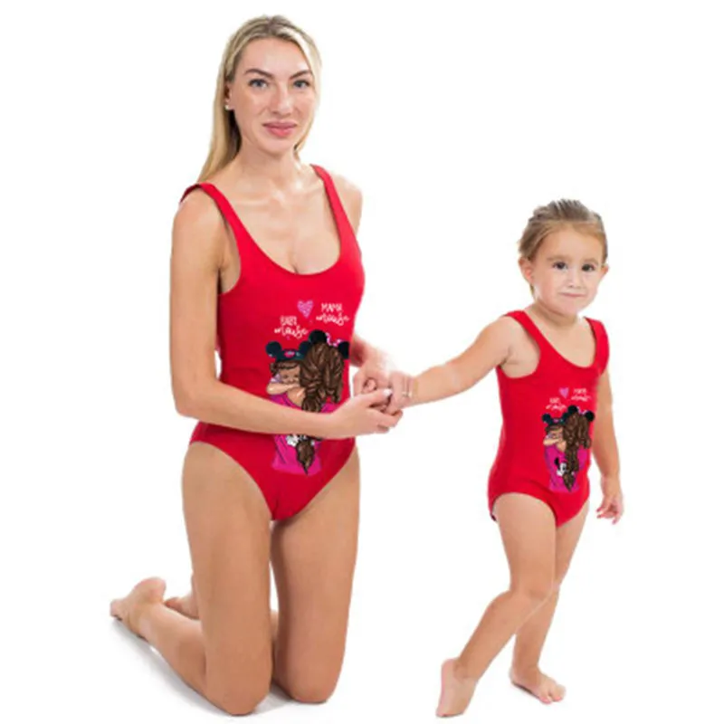 

Mama Swimsuit Baby Girl Clothes Mother Daughter Bikini Beach Swimwear Clothing Mommy And Me Matching Summer Wear