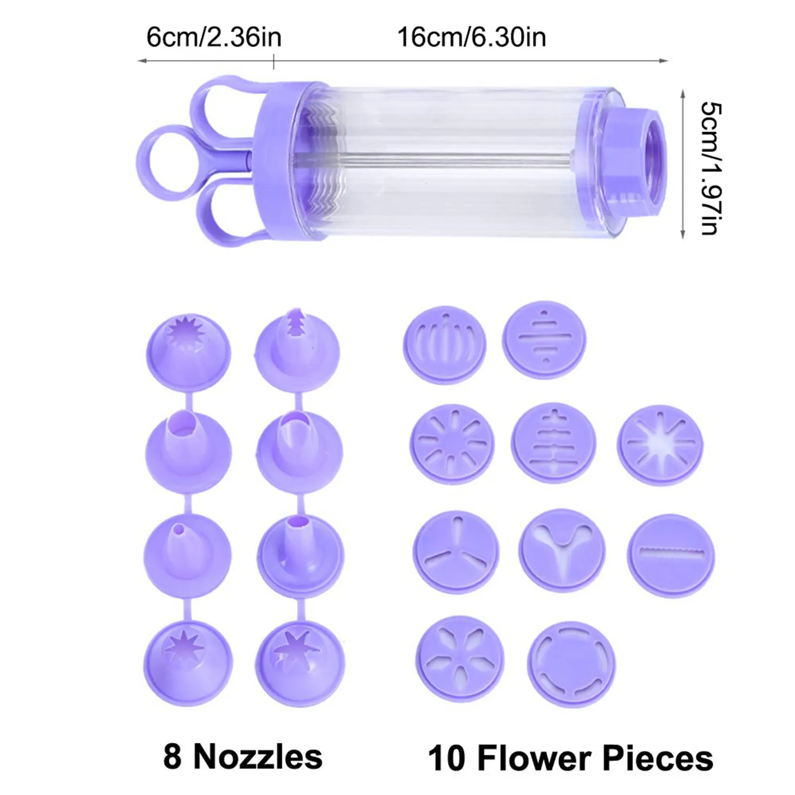 

Cupcake Decorating Icing Set Cookie Press Cake Flower Fondant Mold Cupcake Jelly Candy Tools Baking Tool Colorful Moulds