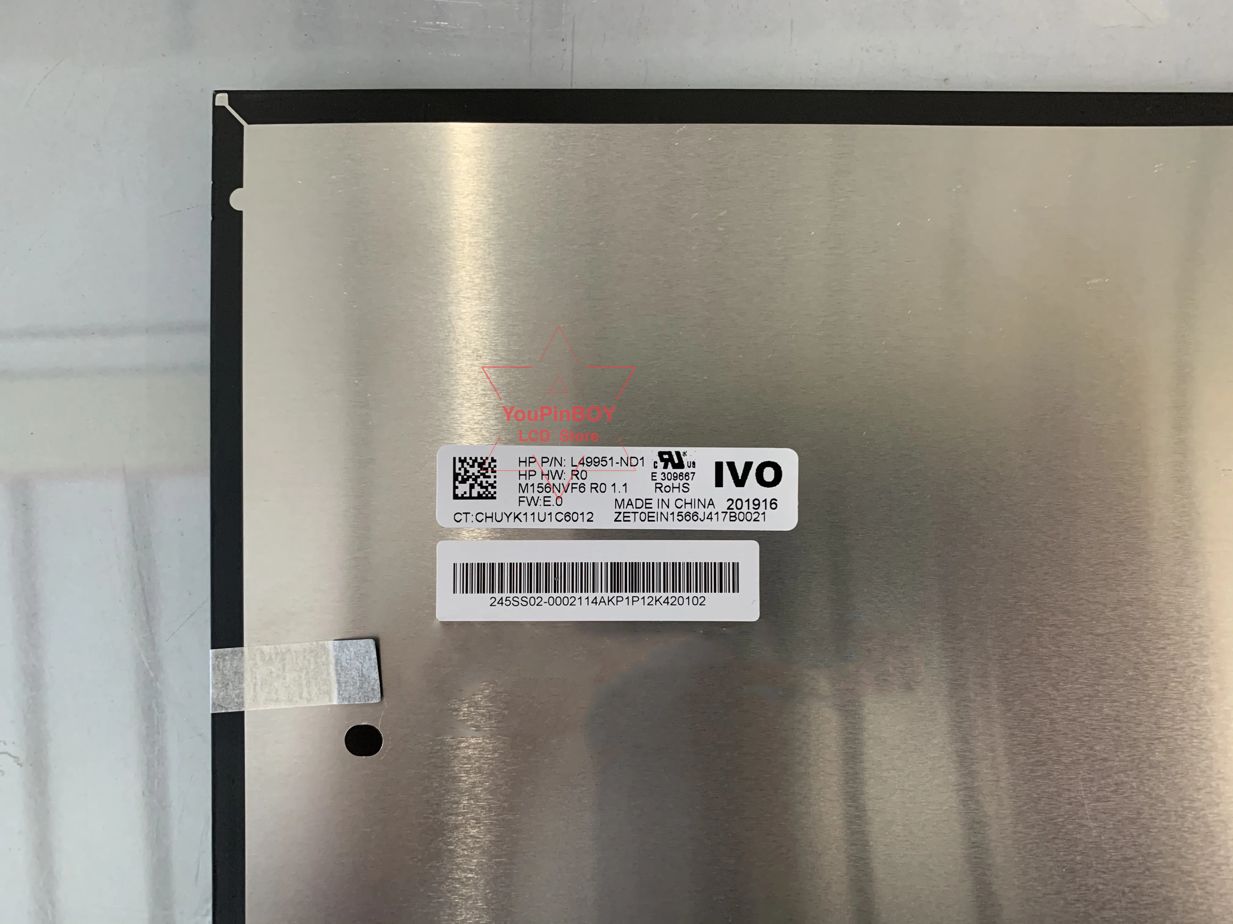 Экран IPS FHD 15 6*1920 EDP 1080 дюйма 30 контактов для ноутбука HP ЖК-дисплей M156NVF6 R0 1 P/N L49951-ND1