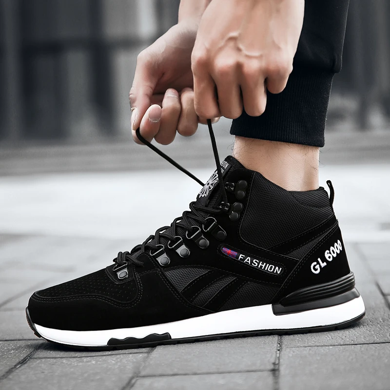 Высокая спортивная обувь мужские кроссовки дышащие противоскользящие для