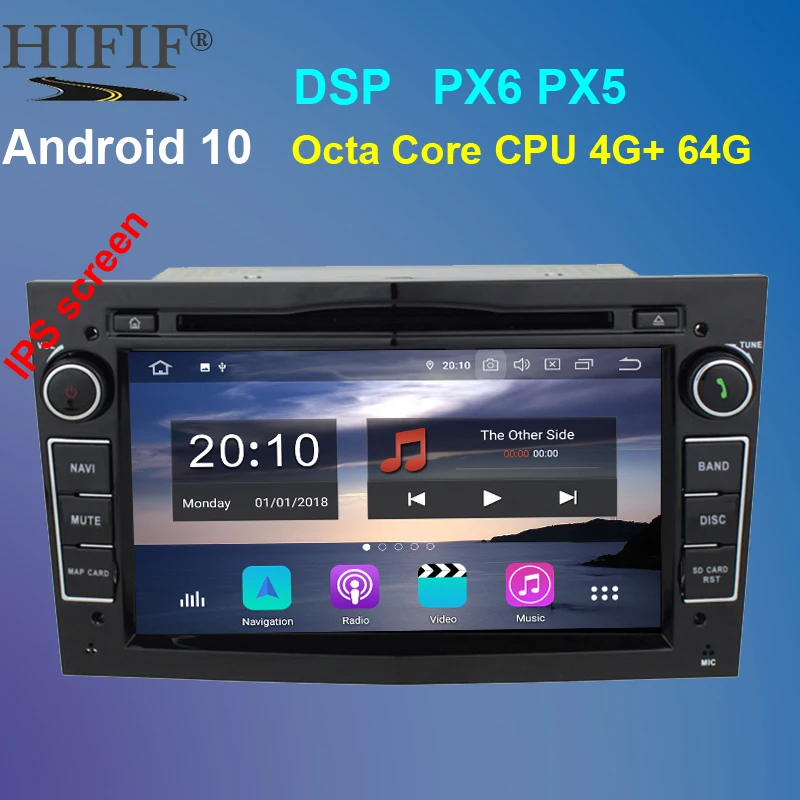Автомобильный DVD плеер PX6 IPS DSP Octa Core 2din Android 10 для Opel Corsa Vectra C D Meriva Vivaro Tigra Signum Radio GPS