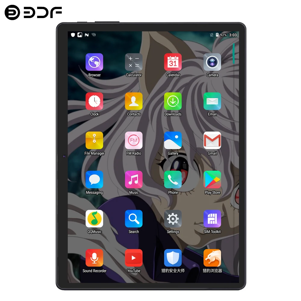 BDF 10 дюймов Android 9 0 планшетный ПК 8 ГБ/128 ГБ планшеты десять ядер 1280*800 IPS Мини