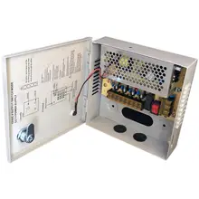 CCTV Power Supply 4CH Port Box, Distributed Power Supply for CCTV DVR Security System and Cameras, Output 12V 5A 60W Maximum