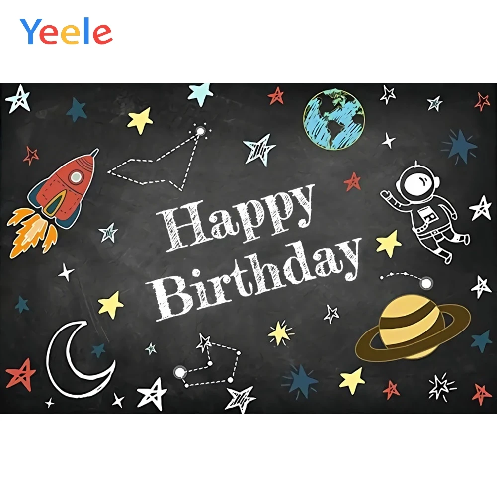 Фоны для фотосъемки на день рождения Yeele Space Satellite Animal Rocket Explorer|Фон фотосъёмки| |