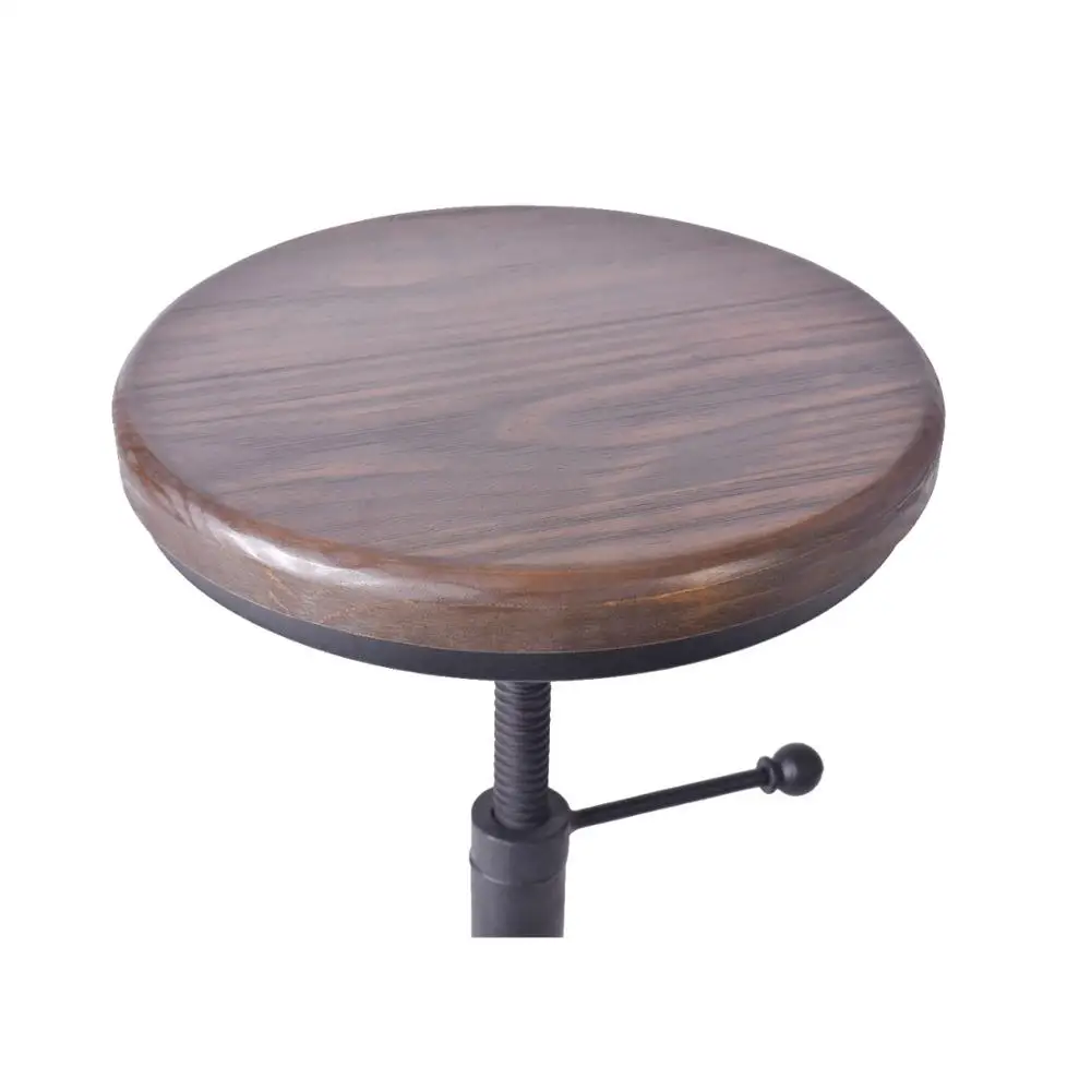 Стул Американский антикварный промышленный дизайн Металлический регулируемый