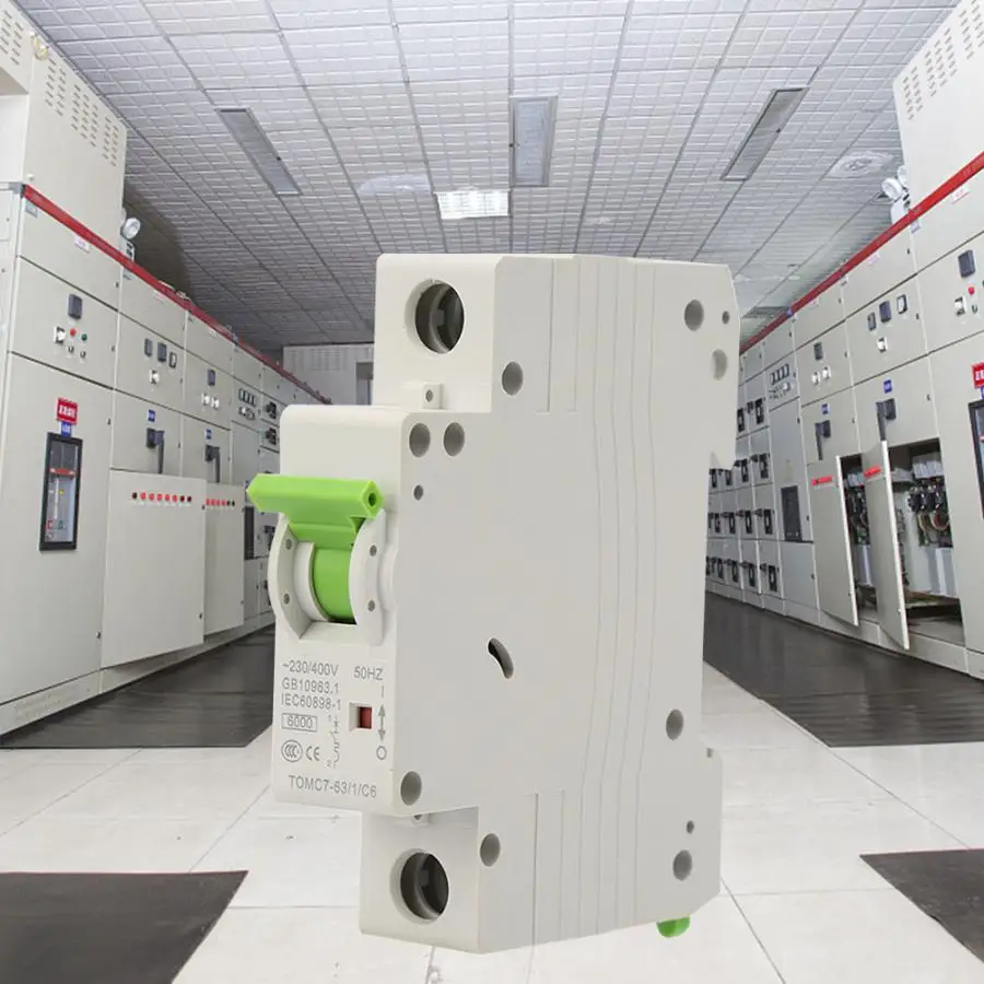 Автоматический выключатель TOMC7-63 1P C-type миниатюрный автоматический защита от