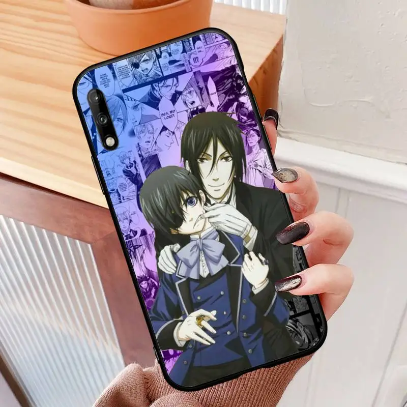 

Black Butler Anime DIY Phone Case for Huawei P9 p10 p20pro p30lite p30pro p40pro p40lite SMART2019 Funda capa