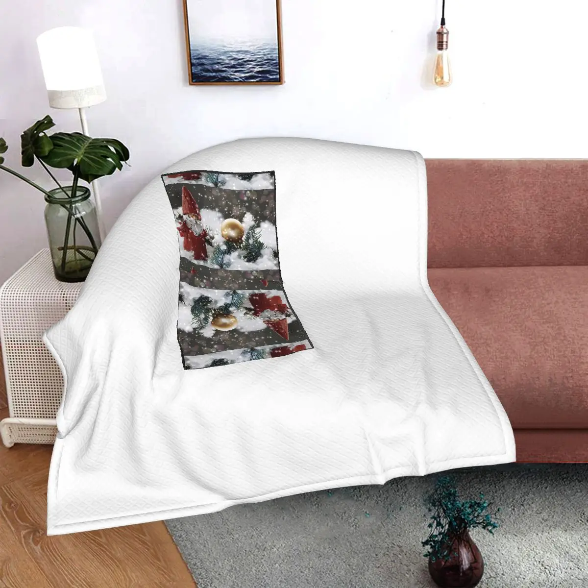 

Jhk-1623979739568 Printed car pillow blanket, bolster blanket, sofa blanket