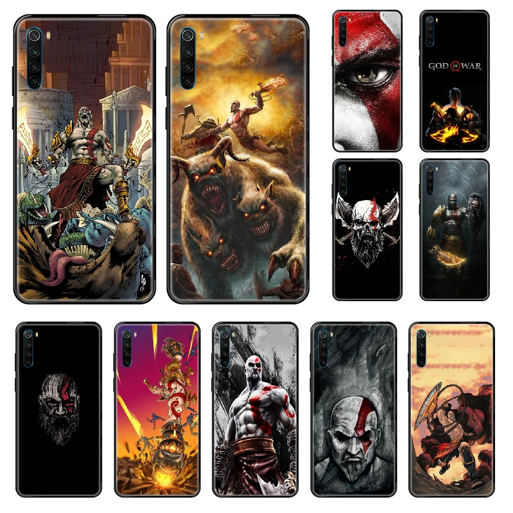 Чехол для телефона God of war game Xiaomi Redmi Note S2 4 5 6 7 8 A S X Plus Pro черный мягкий