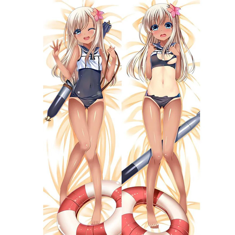 loli японки Японский косплей аниме игра канколл сукумидзу лоли милый бросок отаку дакимакура подарки постельные принадлежности длинная подушка для объятий чехол 150x50 см | AliExpress