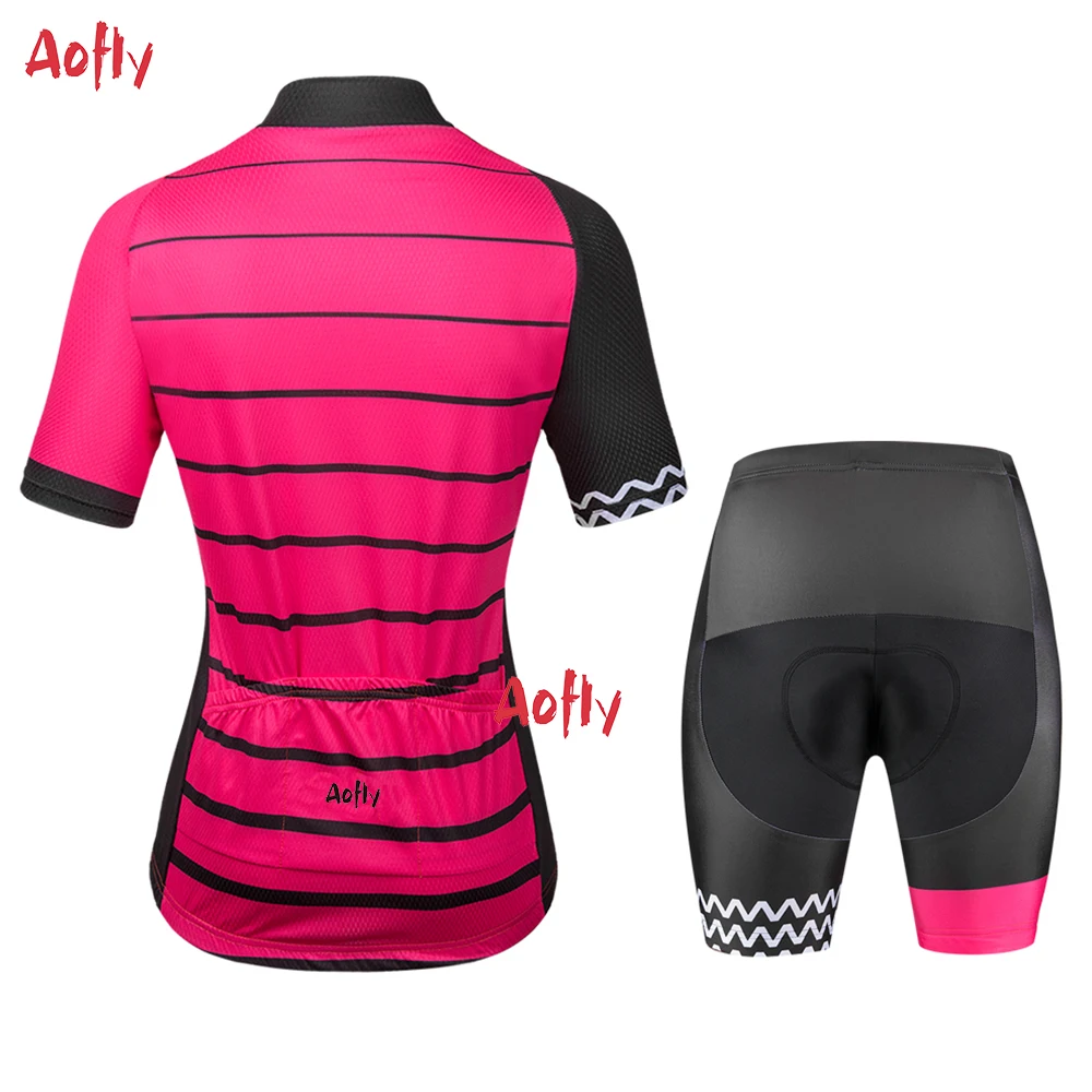 Женская одежда для велоспорта 2021 комплекты одежды из Джерси розовые короткие