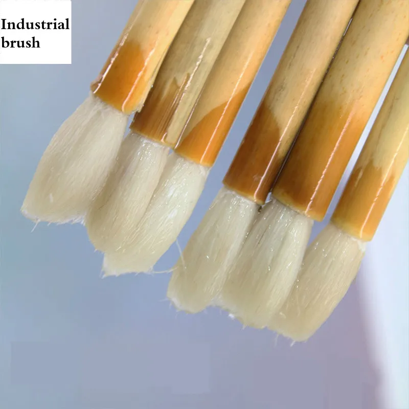 100 шт. ручка для масляной краски Бамбуковая кисти с белыми облаками специальная