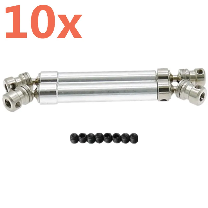 10x CNC RC Cars Parts AX31114 110mm-160mm Universal Driveshaft Dogbone Joint For 1/10 Axial SCX10 AX10 RC Rock Crawler Truck