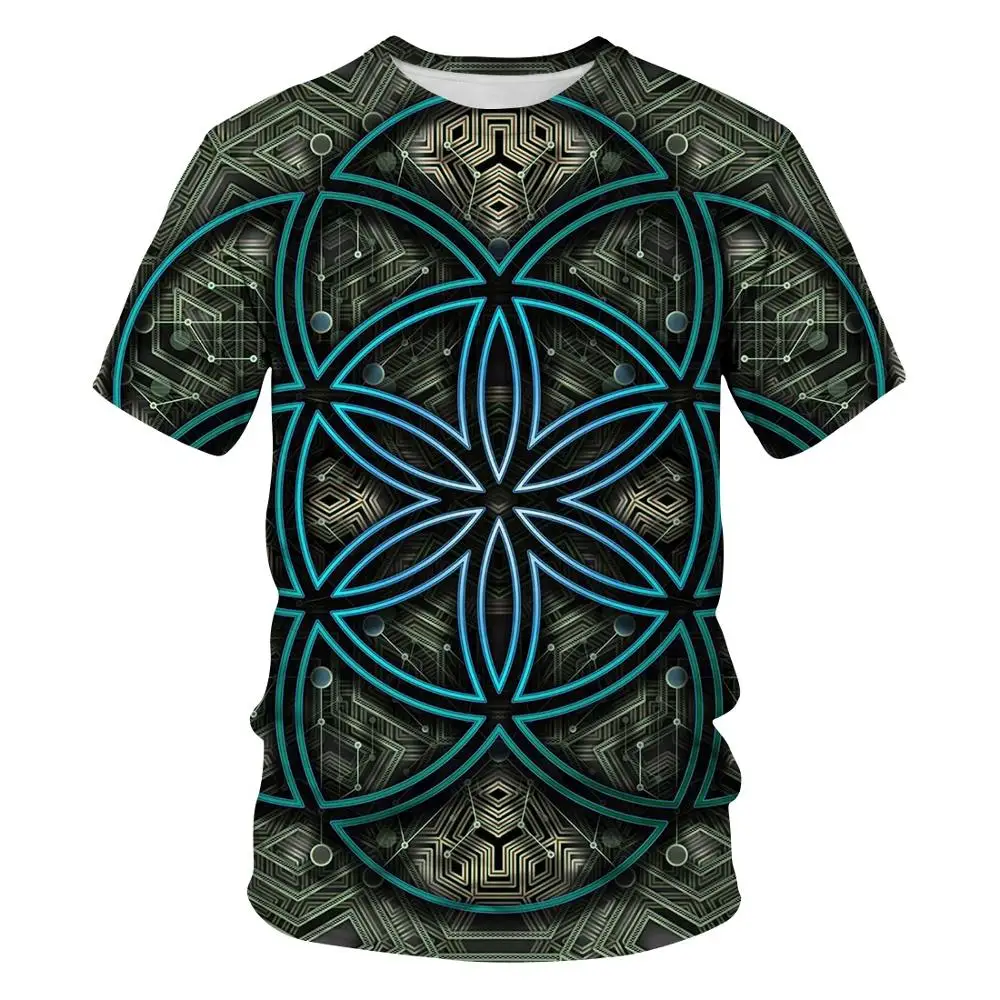 Мужская футболка в стиле хип-хоп Circle center spot уличная с короткими рукавами