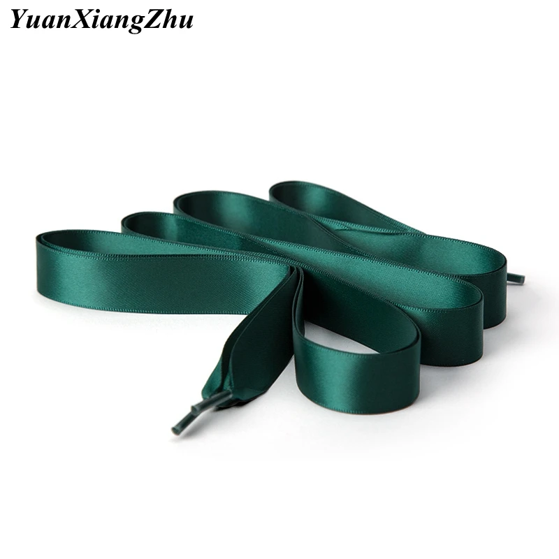 

1 Pair 2 CM Width Flat Satin Shoelaces Silk Ribbon Shoe laces Boots Women Sneakers ShoeLace 22 Colors Length 80CM 100CM 120CM