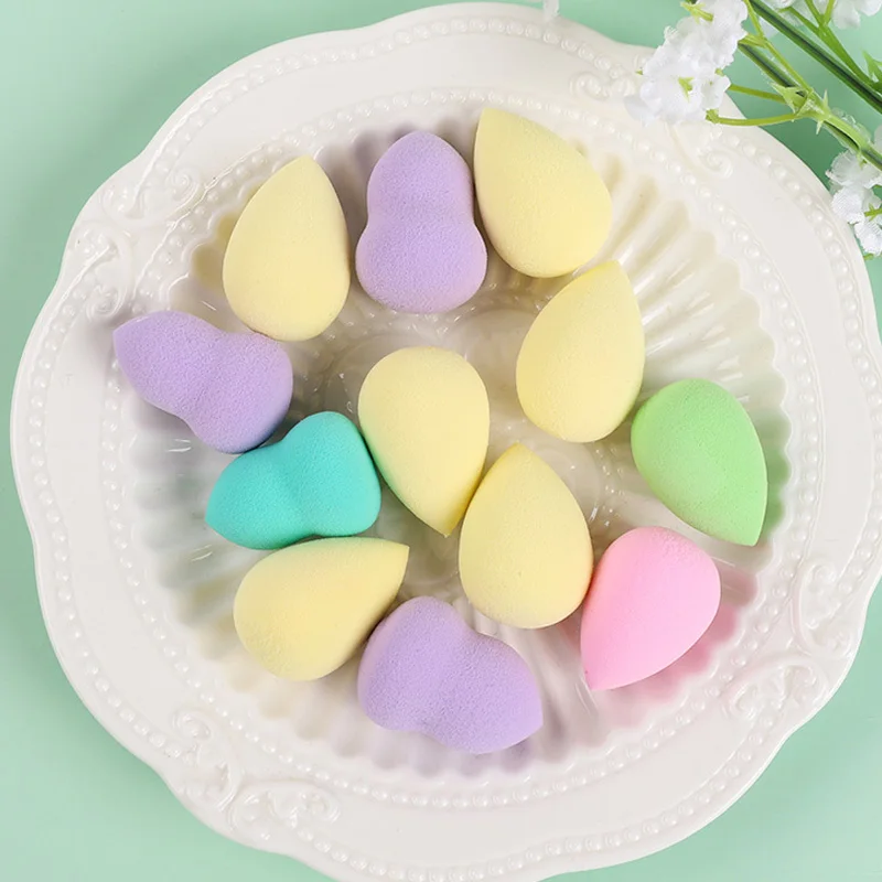 Женская мини-губка в форме яйца для макияжа растушевки влажного и сухого губка