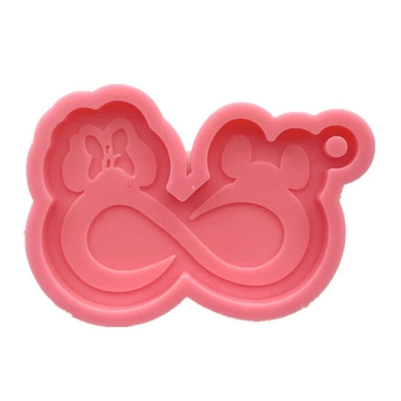 

Keychain Epoxy Resin Mold Earrings Pendant Casting Silicone Mould DIY Crafts Jewelry Casting Tools