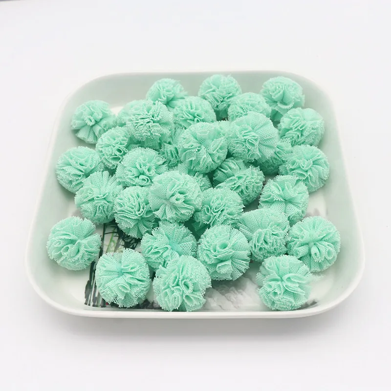 В переменного тока 50-100 шт. 2 см с кружевным плетением плюшевыми помпонами Pom Poms Diy