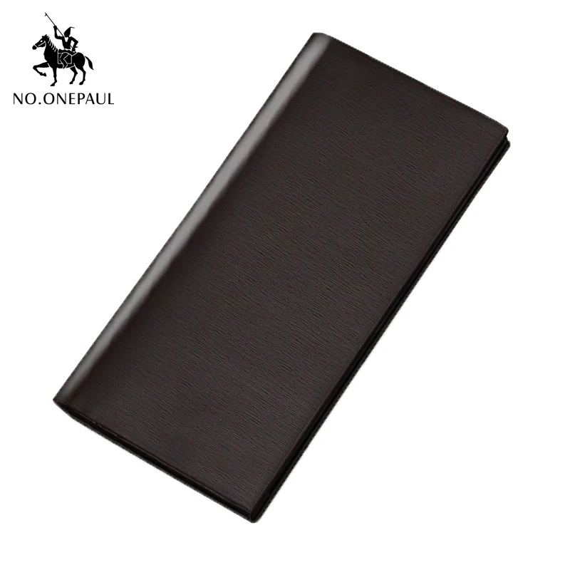 Мужской Длинный кошелек NO.ONEPAUL многофункциональный в Корейском стиле деловая