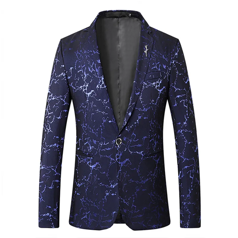 Новинка весна-осень 2019 мужской новый повседневный костюм с одной пуговицей и