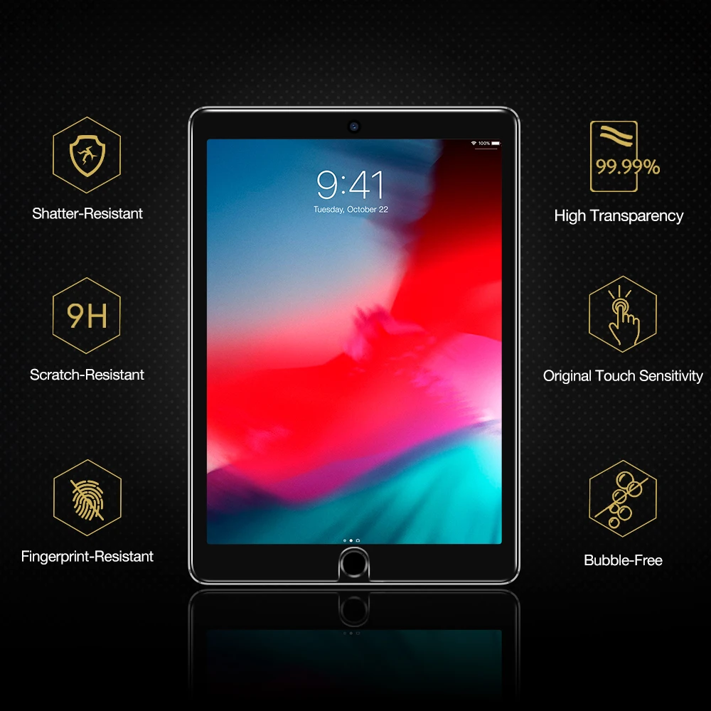 ESR закаленное стекло для iPad Pro 12 9/11/10.5/9.7 дюймов 2021 2020 2018 2019 Mini 6/5/4 Air 4 3 9-8-я защита