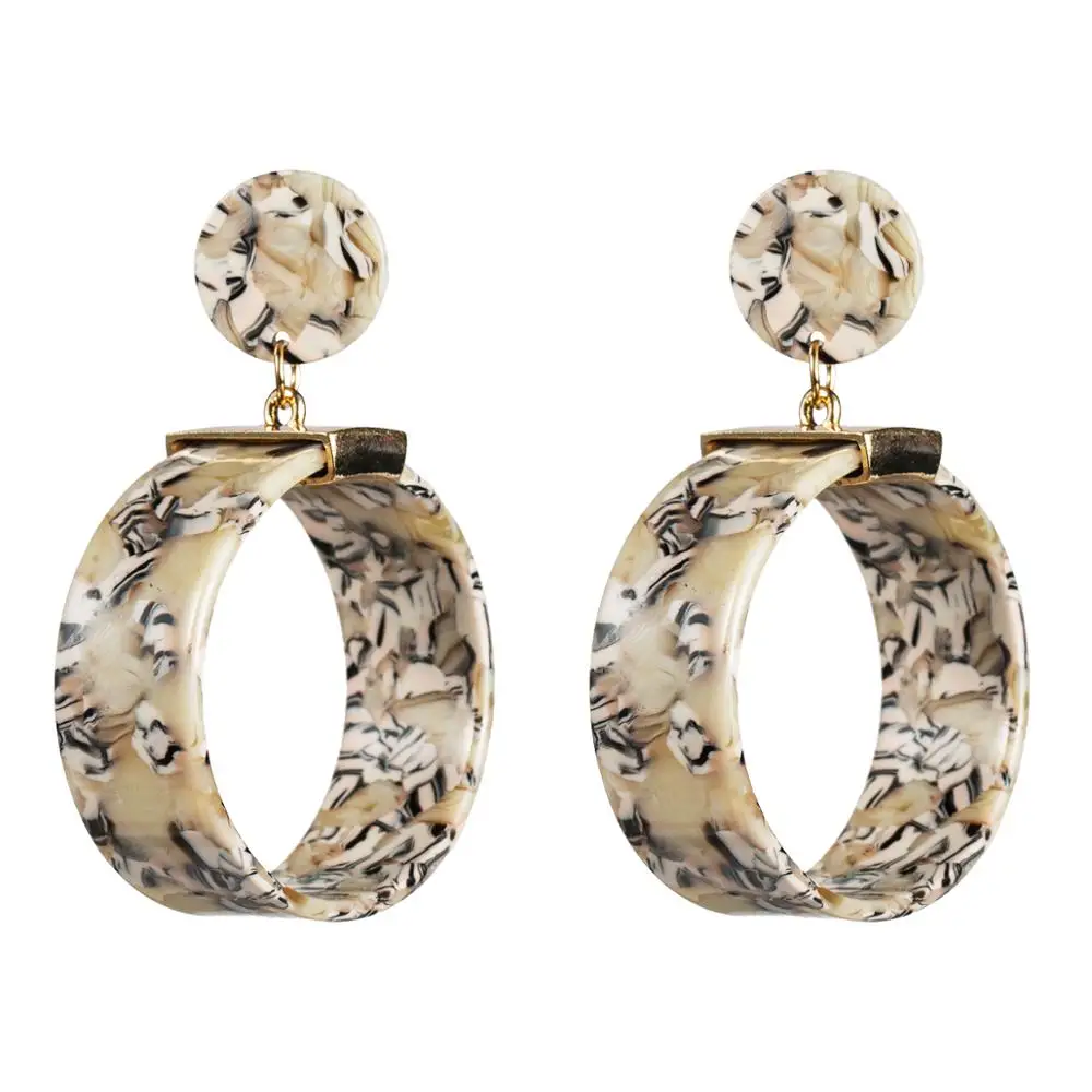 2019 новые круглые женские серьги в богемном стиле Эффектные модные ювелирные