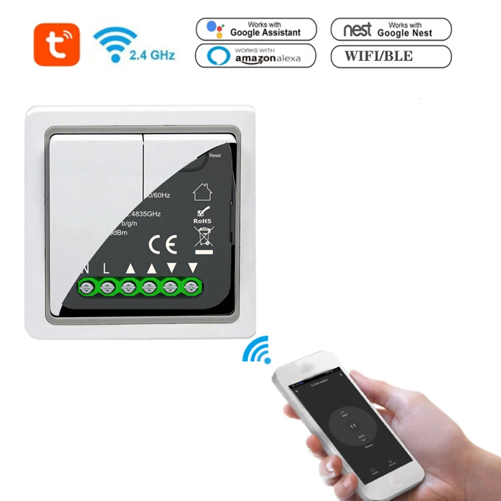 

QS-WIFI-CP03 Tuya WiFi Intelligent Curtain Swtich Module Curtain Modification Module Mobilephone Device Sharing Timing Function