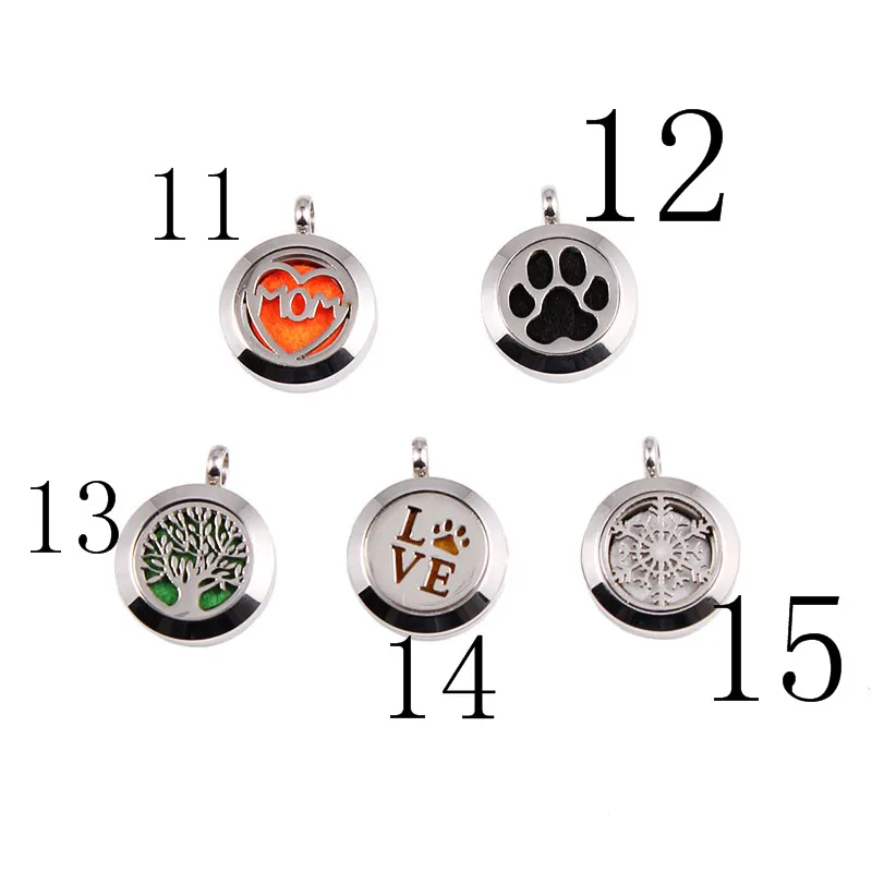 

Round Silver Snowflake(20mm) Essential Oils Diffuser Locket Aromatherapy Locket Necklace with Pads Best Christmas Gift For Child
