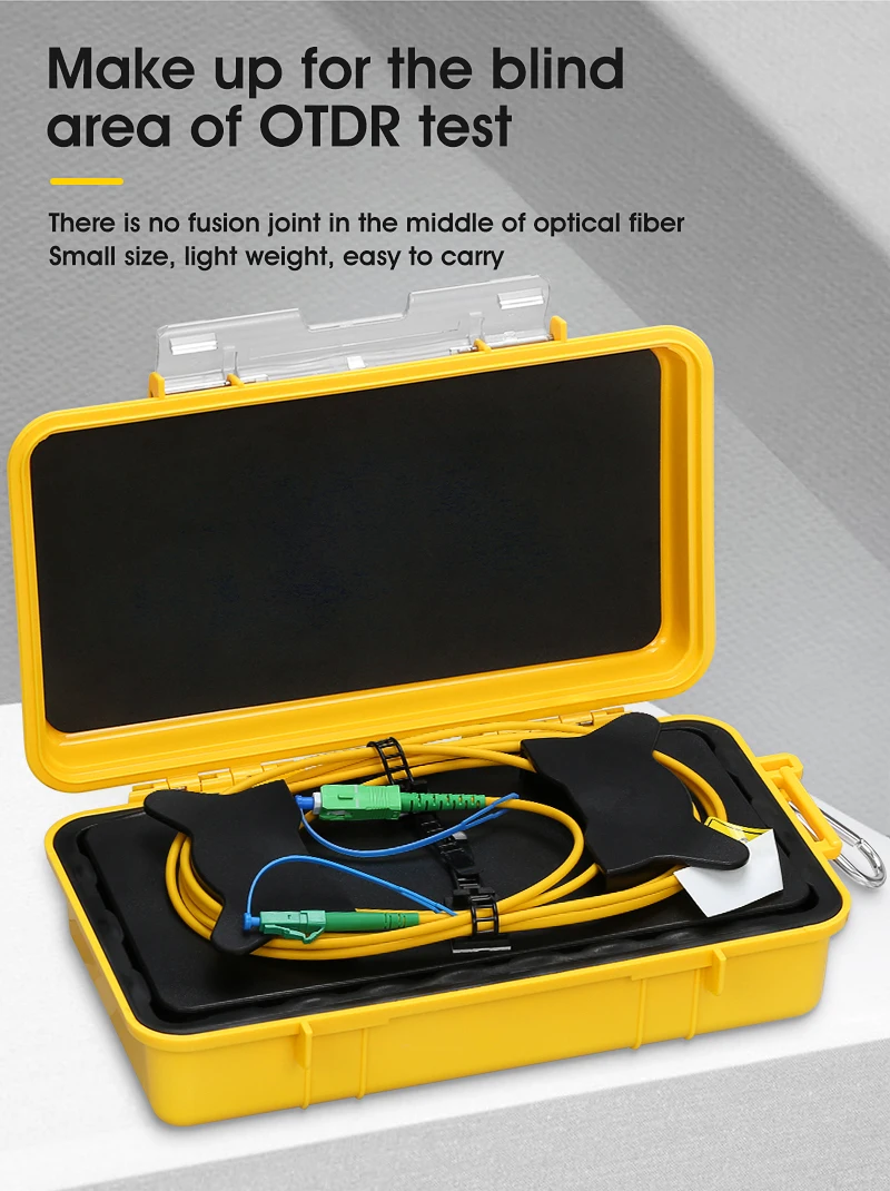 

SC/APC-LC/APC OTDR Dead Zone Eliminator,Fiber Rings ,Fiber Optic OTDR Launch Cable Box