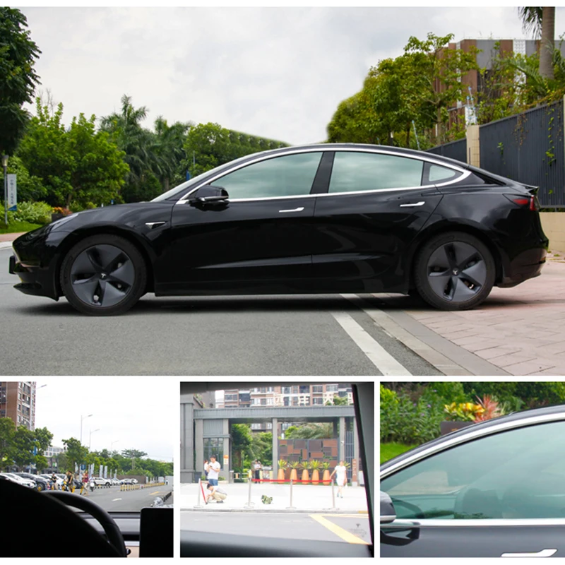 300x50cm Black Car Window Foils Tint Tinting Film Roll Glass Summer Solar UV Protector Sticker Films Strengthen Package | Автомобили и