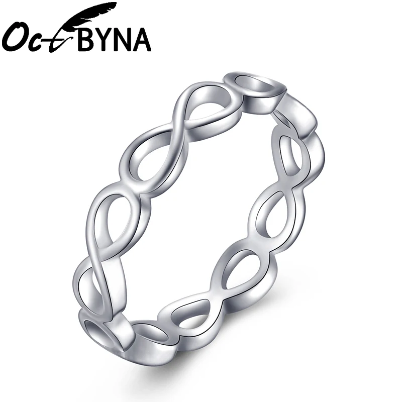 Женское кольцо в виде короны и принцессы Octbyna серебристое розовое золото