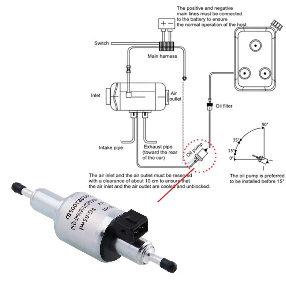 RYANSTAR Электрический масляный топливный насос воздушный парковочный нагреватель
