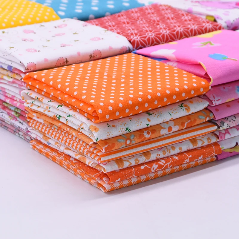 7 шт./лот 25x25 см без повтора цветочный принт хлопок шитье стеганая ткань для