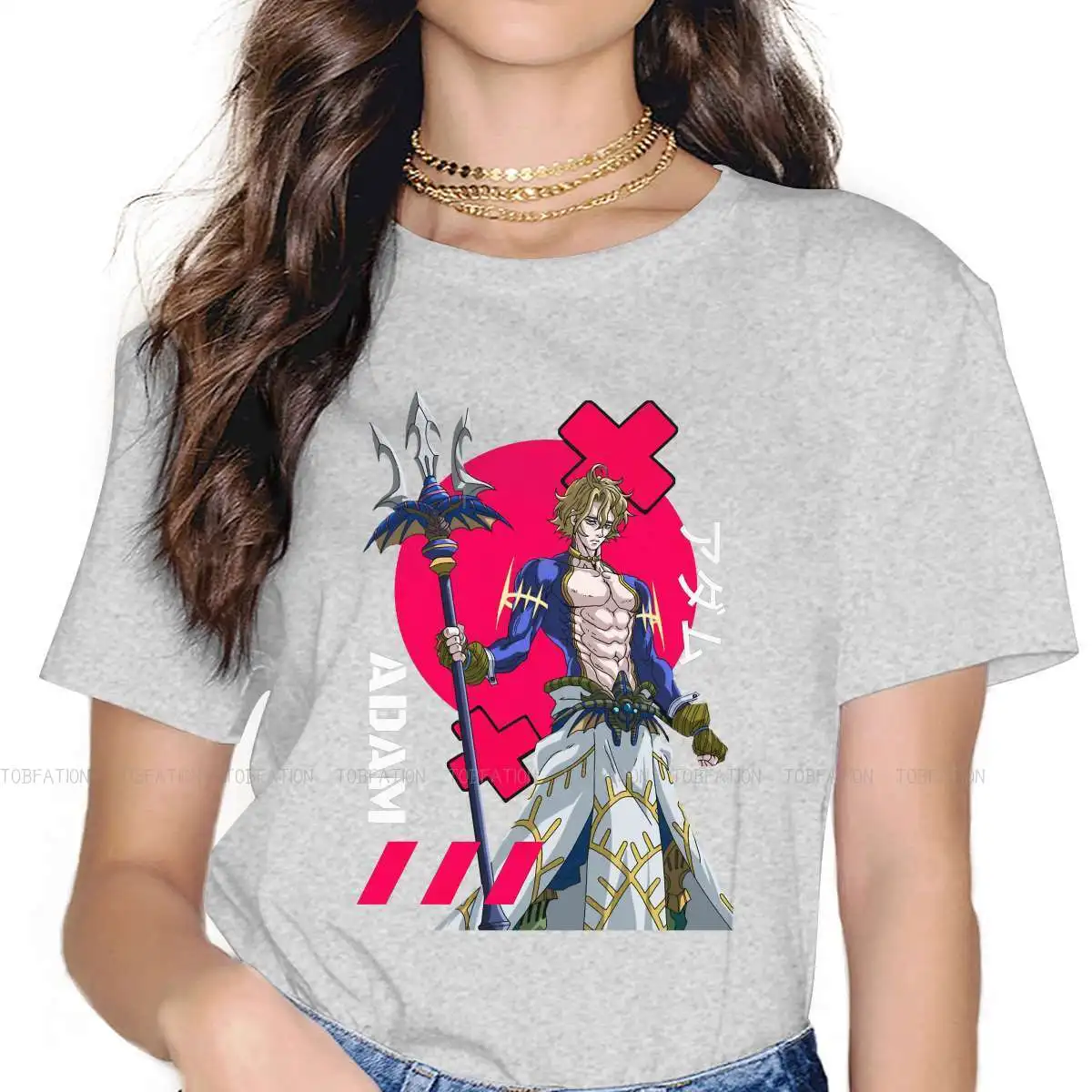 

Record of Ragnarok Japanese Action Battle Anime TShirt for Woman Girl Adam Red 5XL Summer Sweatshirts T Shirt Novelty Loose
