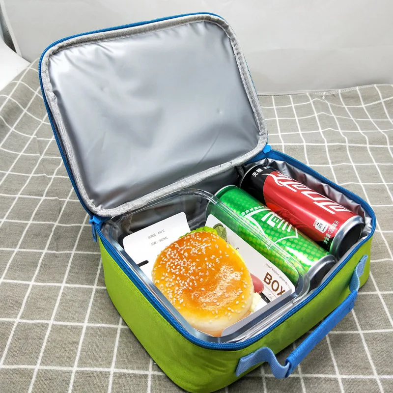 

Cartoon Lunch Bag Thermal Insulation Package High-capacity Handbag Durable Waterproof Hand-held Bag Kids Outdoor Food Organizer