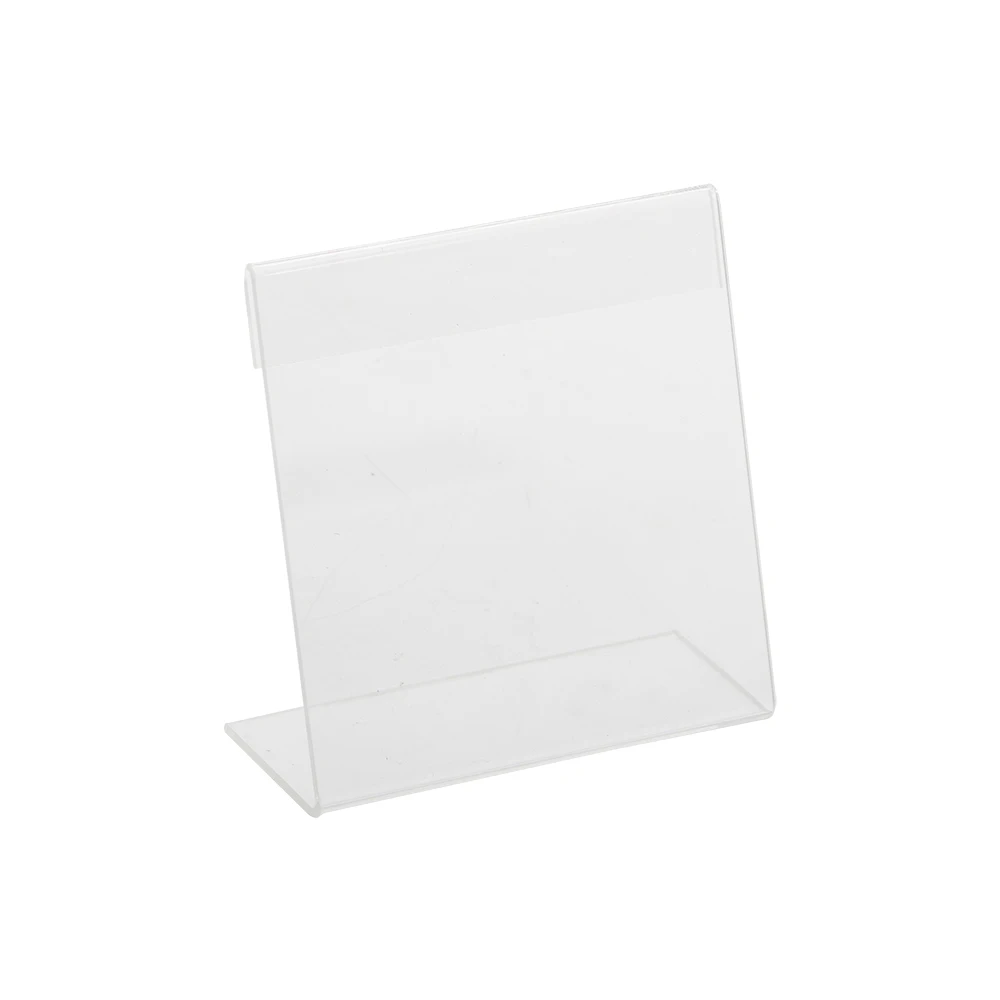 

l Shape Couter Top Perspex Small Acrylic Free Standing Sign Holders