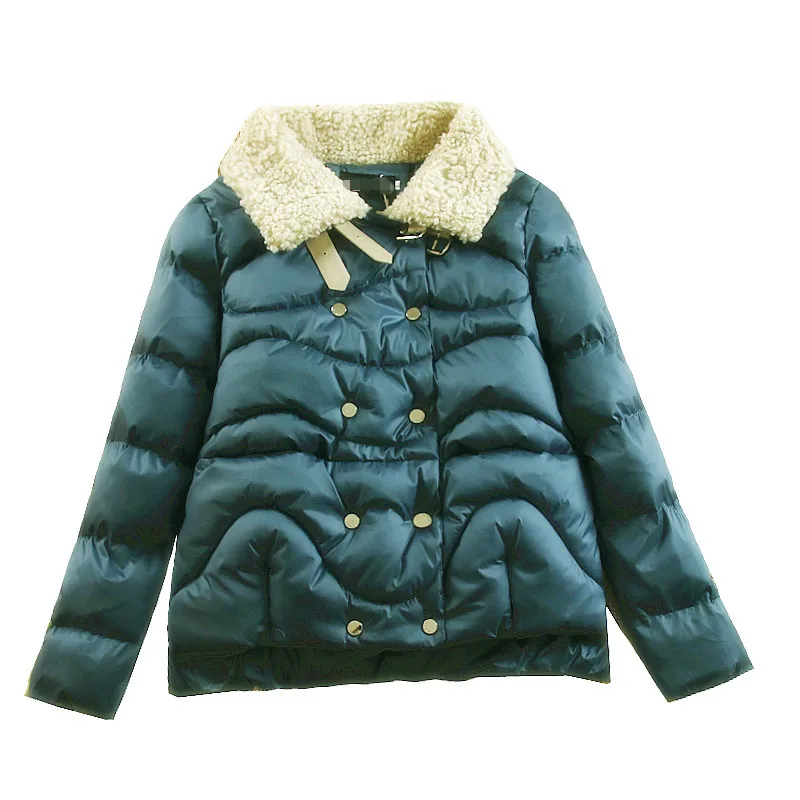 Зимнее пальто женская пуховая хлопковая куртка короткая парка пузырьковое