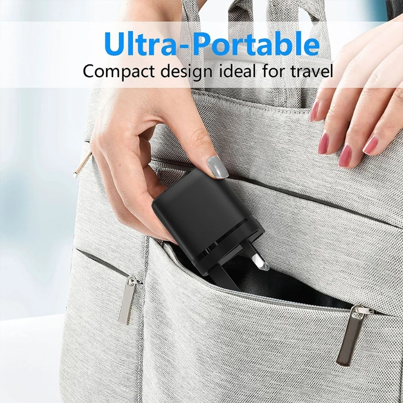 Quick Charge PD20W+QC3.0 Fast Charging Dual Port Charger For Mobile Phone Chargers UK Plug USB Adapter | Электроника