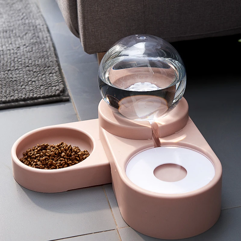 

1.8L New Bubble Pet Bowls Food Automatic Feeder Fountain Water Drinking for Cat Dog Kitten Feeding Container Pet Supplies